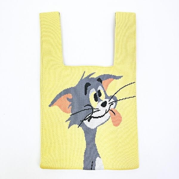 おしゃれすぎる！トムとジェリーのニットバッグandポーチ。