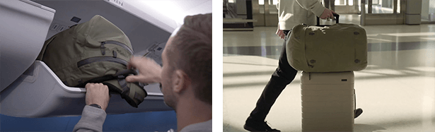 機内持ち込み可能、キャリーにもしっかり載って安定！！