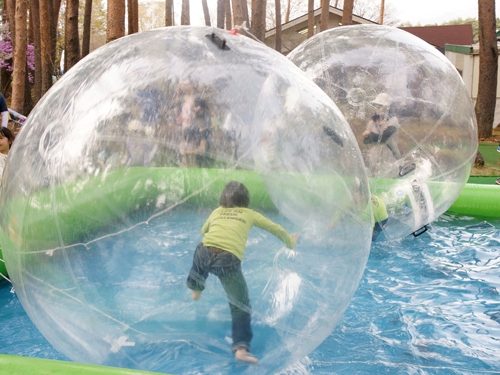 水の上を“移動する”新体験!「ウォーターバルーン」