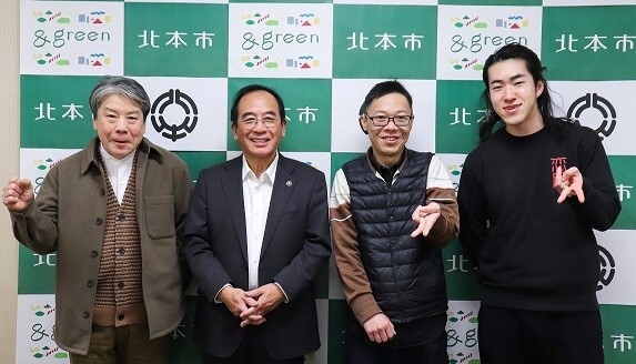 コラボ店舗と市長