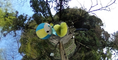 VRは「見る」から「撮る」の時代へ 360°カメラ人気は“人間”だけじゃない！？ ミナモ(岐阜県)、ノッポン兄弟(東京タワー) ご当地キャラクターたちがTHETAで観光PR！