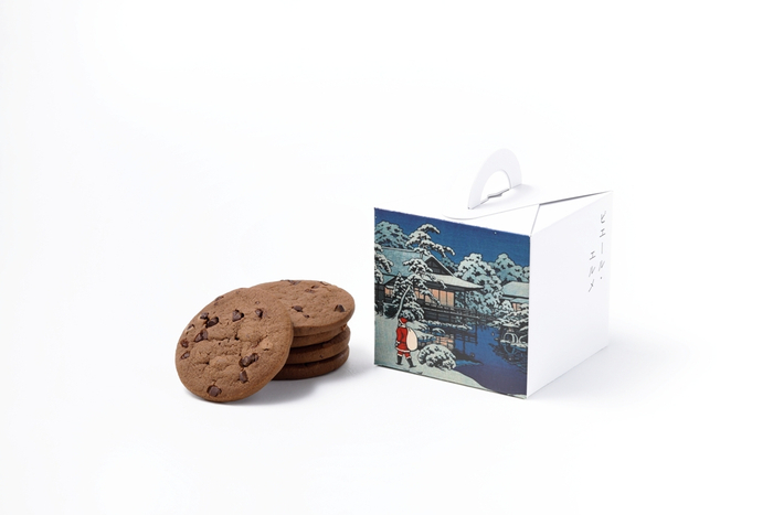 ソフトクッキーも「雪庭のサンタクロース」の限定パッケージでご用意しました。 ソフトチョコレートクッキー5枚入　1,296円