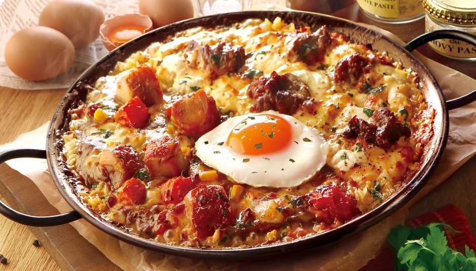 ビーフコンボ(目玉焼きトッピング)