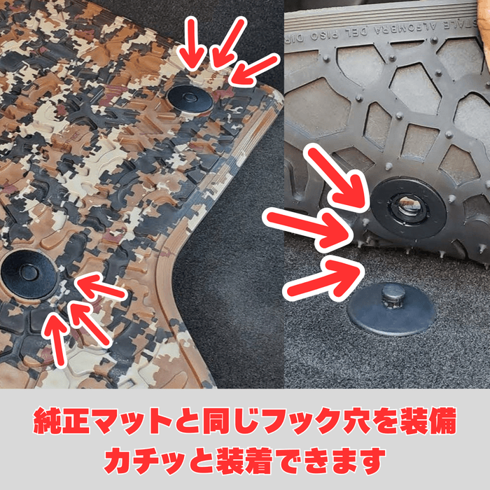 純正フックにカチッと装着!