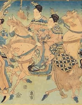 <初公開> 琉球使節行列図 1832(天保3)年頃 (部分)