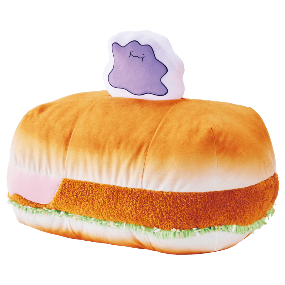 公式Xキャンペーンオリジナル景品【第1弾】メタモンの明太エビカツパンBIGクッション(全長約50cm)