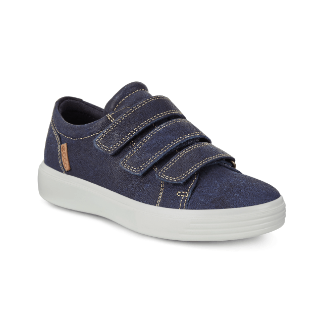 プレミアムレザーをインディゴ染めした3-7歳児童用『S7 TEEN』