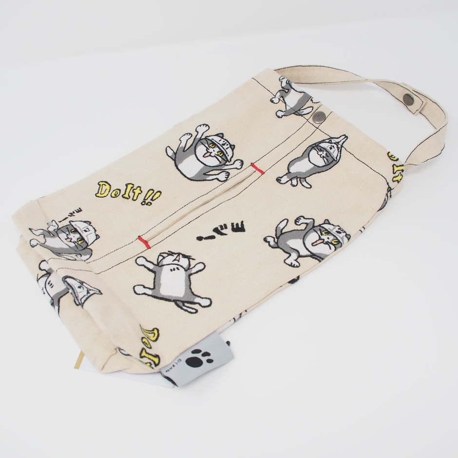 仕事猫 刺繍ティッシュケース(1)