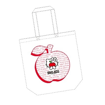 ▲特別ギフト②HELLO KITTY APPLE HOUSEオリジナルトートバッグ