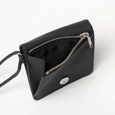 KLON SMOOTH LEATHER NECK WALLET 3