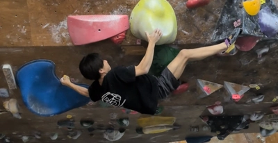 近畿大学附属高等学校1年生　中山拓弥選手　スポーツクライミングユース日本代表としてアジア大会に出場