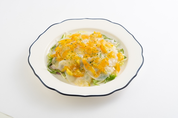 <エクリュ>水ダコのカルパッチョ