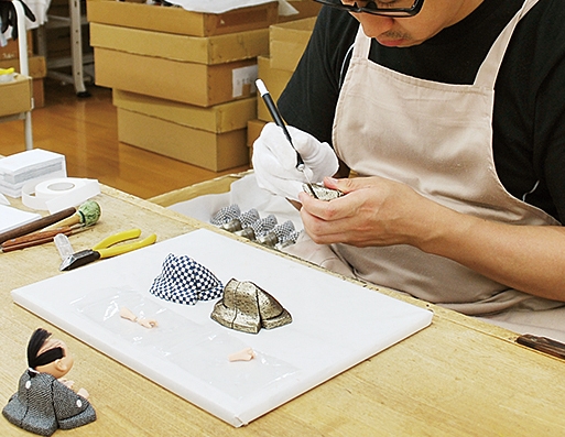 木目込み人形製作実演