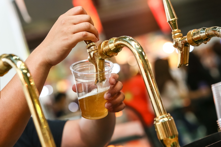 限定ビールの販売も