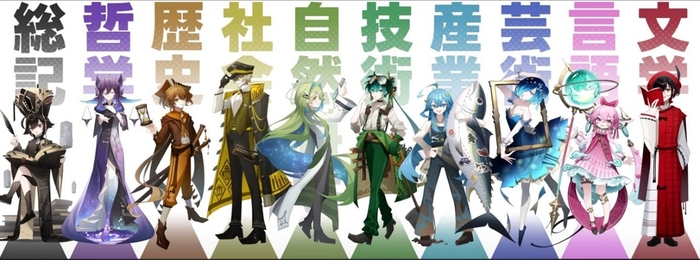 日本十進分類法をもとに制作したキャラクター