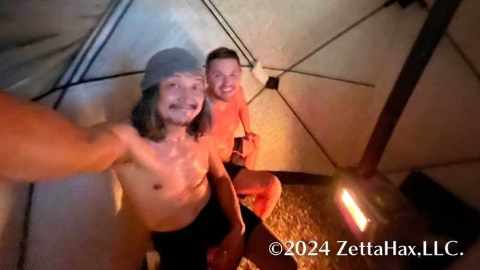 エストニアのサウナ友達とエストニアでサウナ