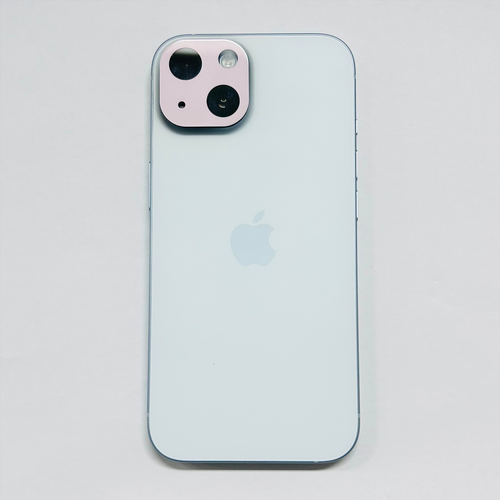(端末)iPhone 15 ブルー×(製品カラー)ピンク