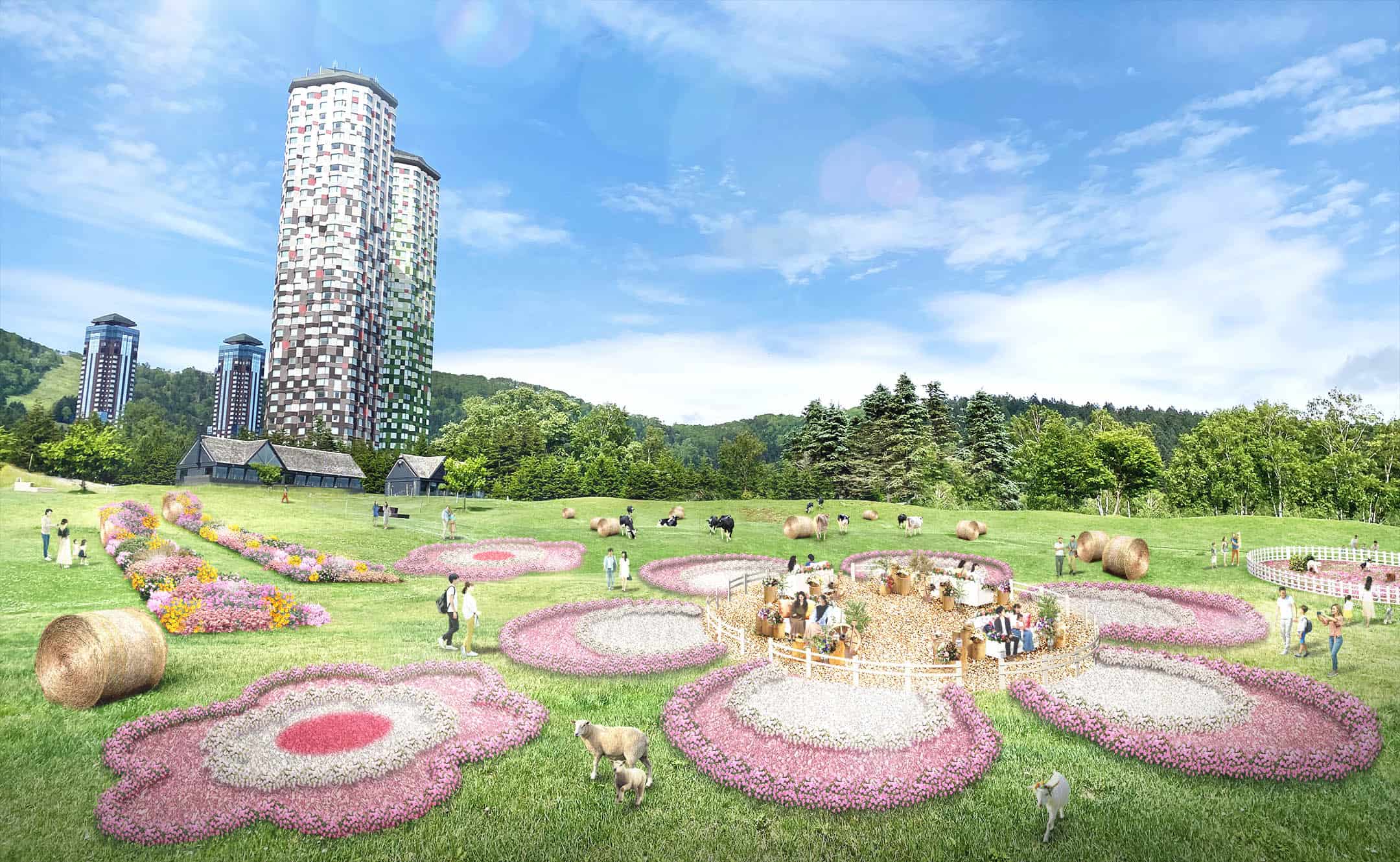 【トマム】満開の花をイメージした花咲くファームガーデンでお花見を満喫「ファームの花咲くリゾナーレ」を開催~花咲くドッグランに「花のトンネル」が新たに登場~|期間:2023年4月28日~5月11日