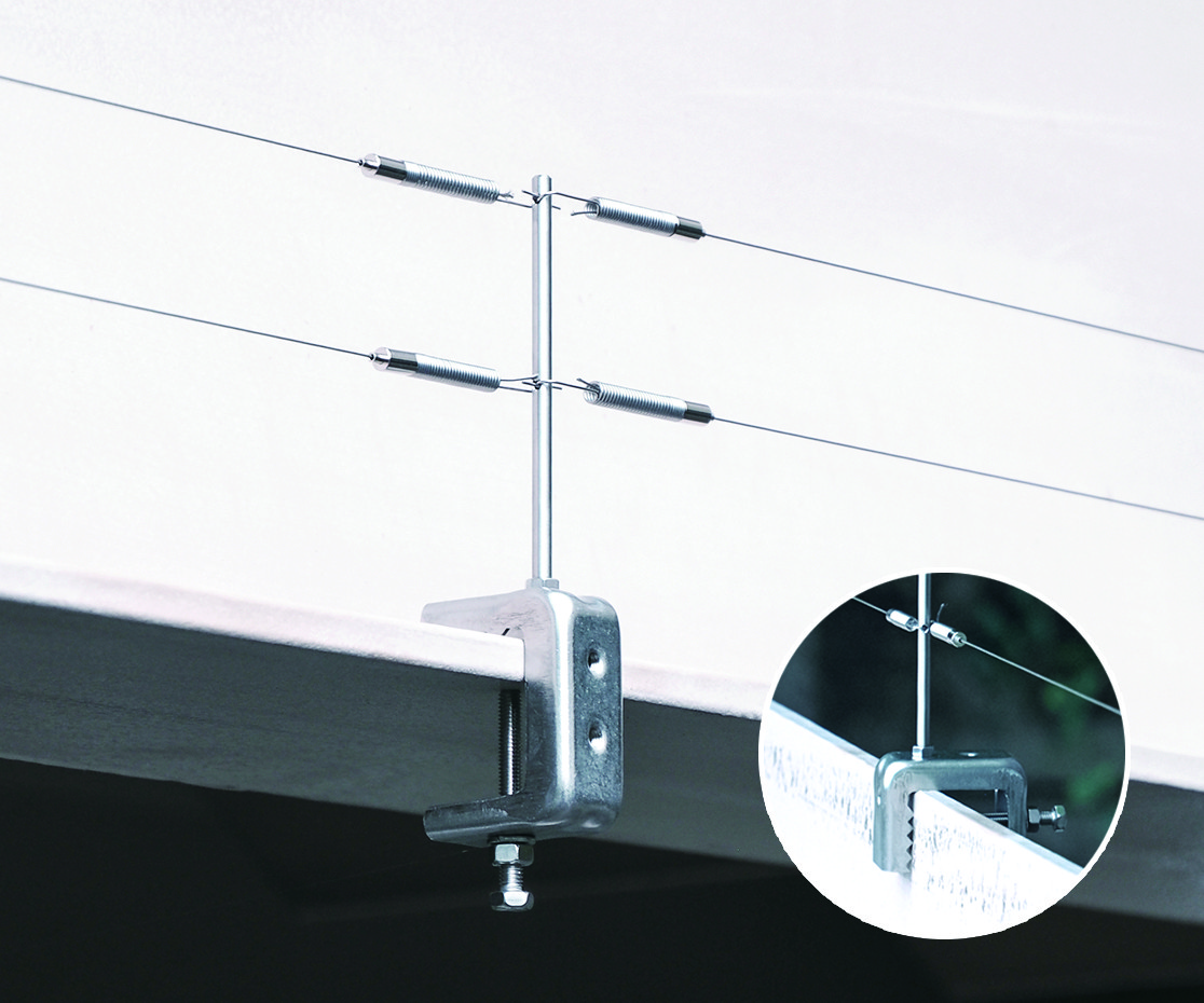 2パターンの取り付け方ができるスマートクランプ支柱