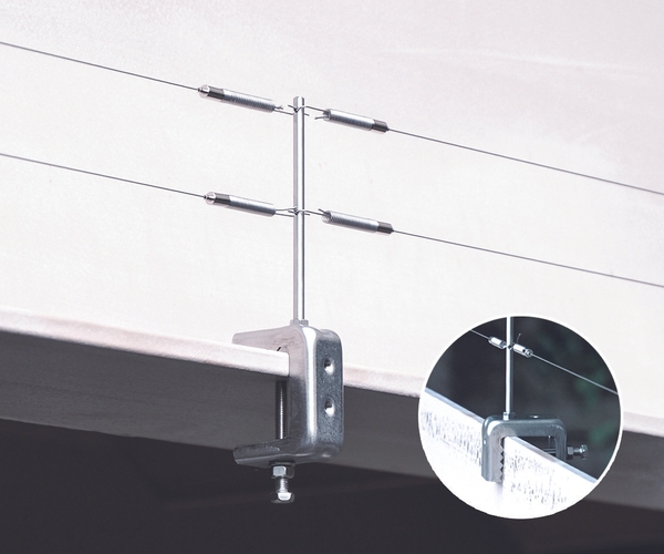 2パターンの取り付け方ができるスマートクランプ支柱