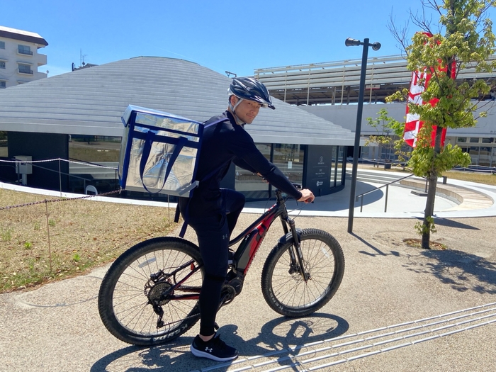 使用するMTBは休業中のアウトドアパークのもの