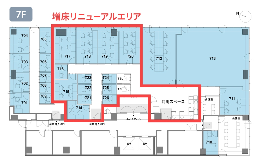 billage KANDA NCO神田紺屋町 フロアマップ