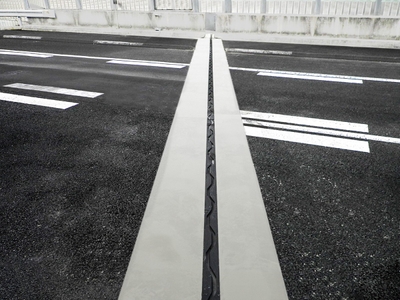 TCFタイプのベースとなるCFタイプはNEXCO仕様の伸縮装置(横浜横須賀道路 堀口第三橋)