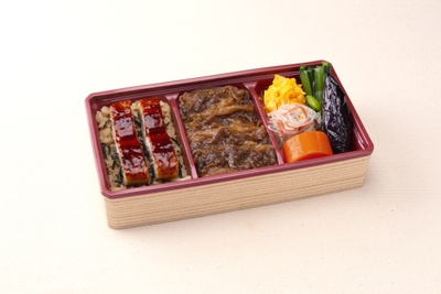 『黒毛和牛 牛めし&うなぎ弁当』(税込1,381円/1個)