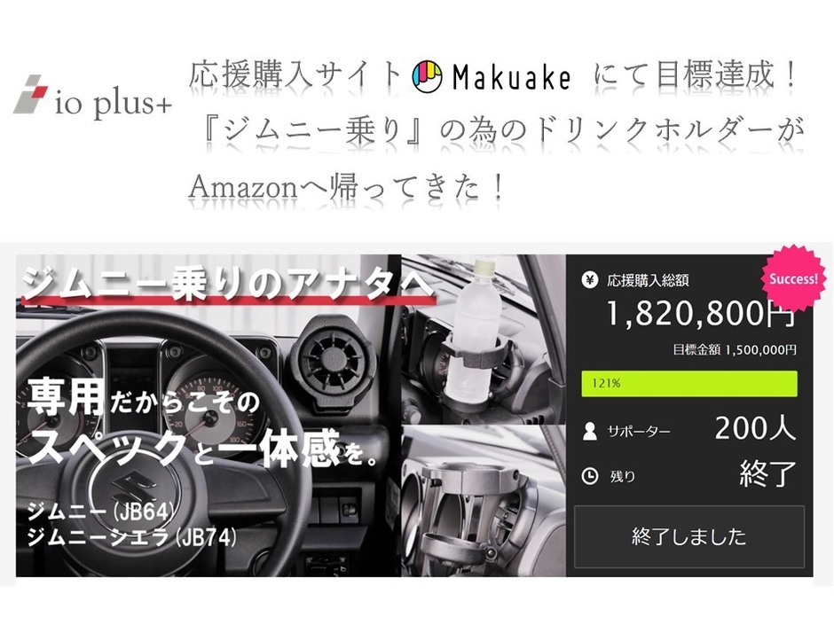 Makuake目標達成