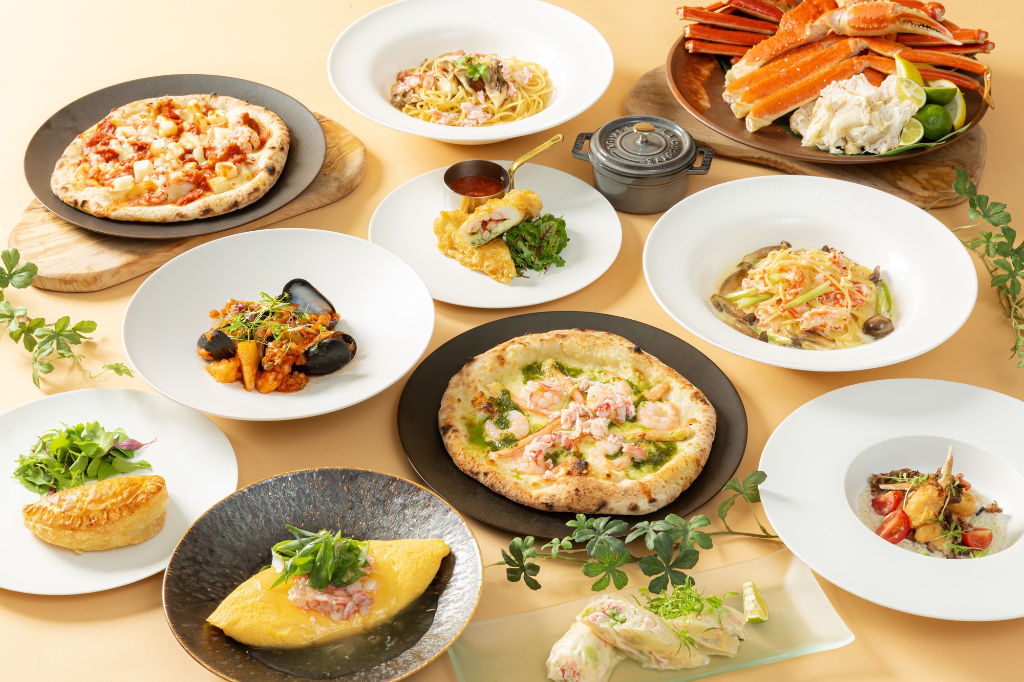 かにフェア メニュー一例