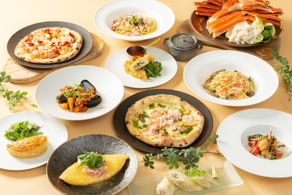 かにフェア メニュー一例