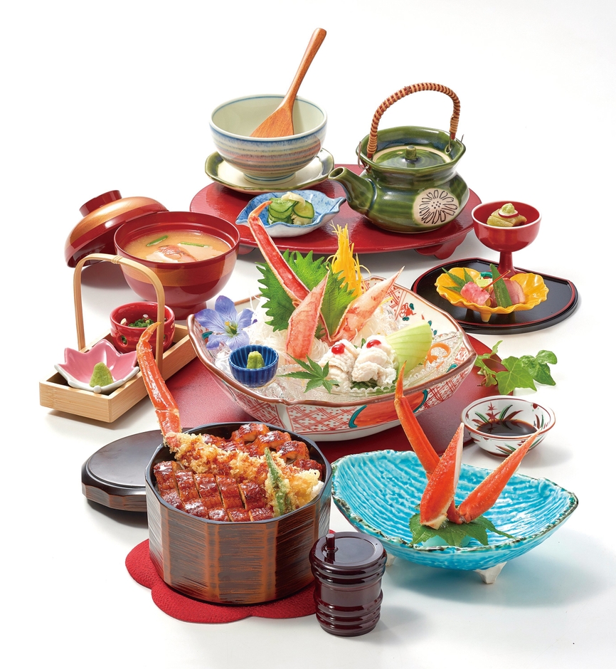 数量限定の「ひつまぶし」のように3度“味変”が楽しめる「特上かに鰻まぶし御膳」5,280円