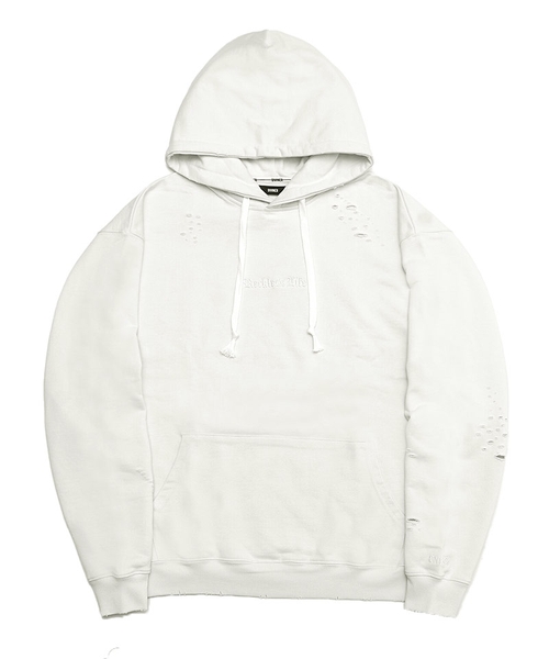 【BlackLetter】Dirty Embroidery Hoodie(オフホワイト)