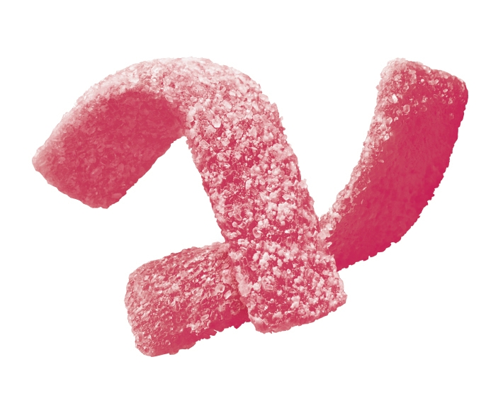 フェットチーネグミあまおう苺味生地