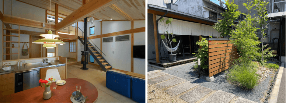 塩上木村 薪ストーブのある土間リビング