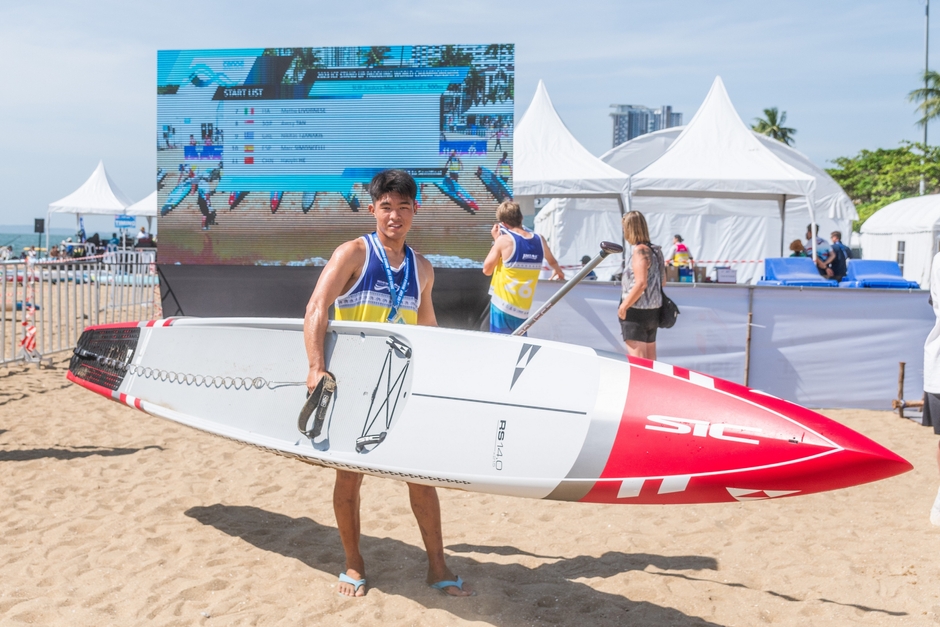 八洲学園SUP部門 宮平 琥太朗君