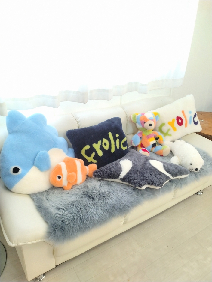 海の仲間たちと森のお友達&ピロークッション