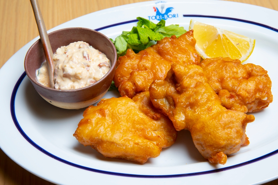 鶏唐揚げ熊本黒麹漬け ドライトマト&バジルのタルタル