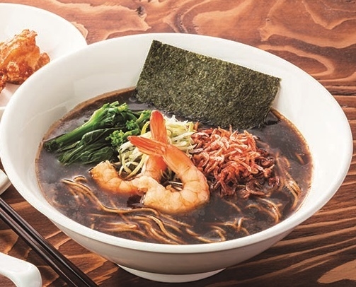 焦がし海老ガツンと香る黒醤油ラーメン