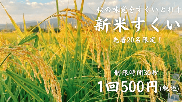 「新米すくいイベント」