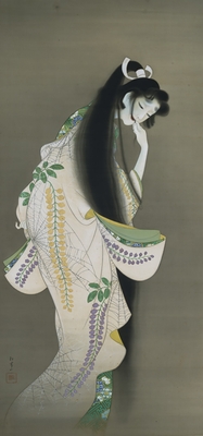 02_焔　上村松園筆　東京国立博物館蔵　※本展覧会では複製を展示