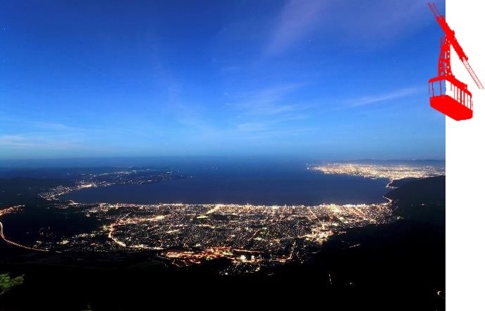 山上からの展望（夜間）