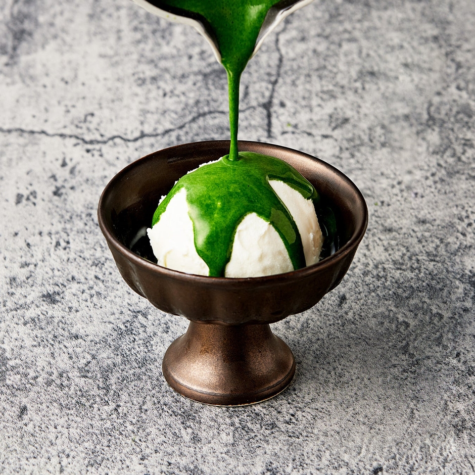 濃厚宇治抹茶アフォガート(ほうじ茶付き)イートイン限定 1,000円