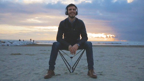 左右にスイングすれば、適度な揺れで腰もラク～に