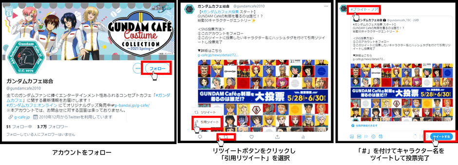 Twitter投票 一連の流れ