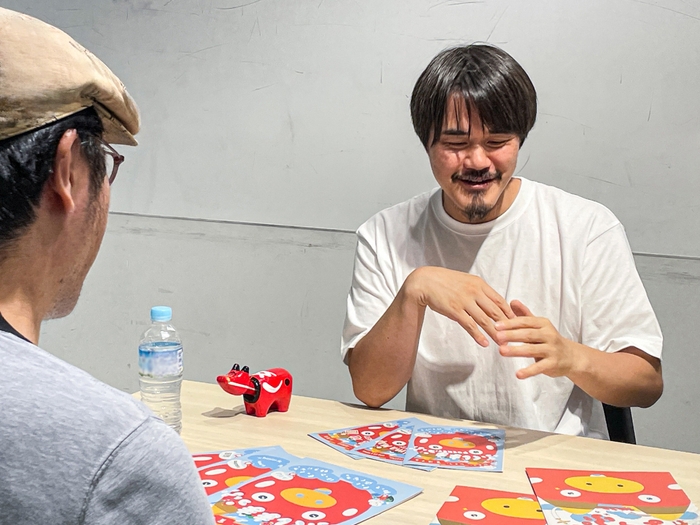 押山清高監督 インタビュー風景