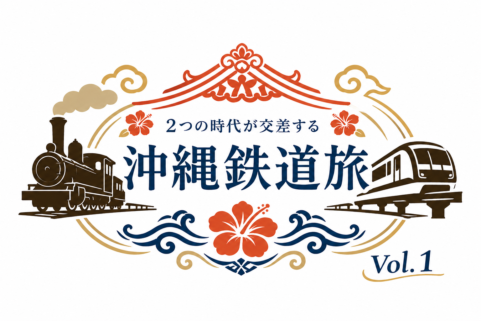 「沖縄鉄道旅」ツアーロゴ