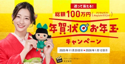 総額100万円！「年賀状お年玉キャンペーン」を11月20日から開始