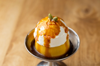 かぼちゃの皿プリン　650円