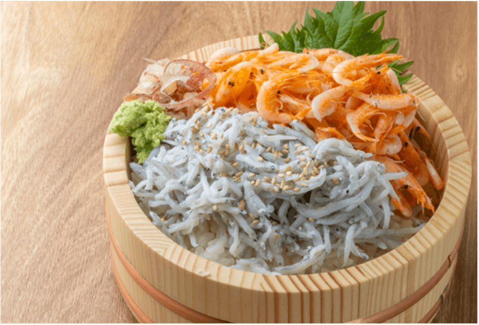 しらす桜えび2色丼